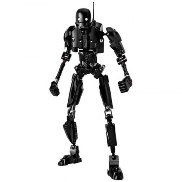         Creative Black Robot Block Toy
        